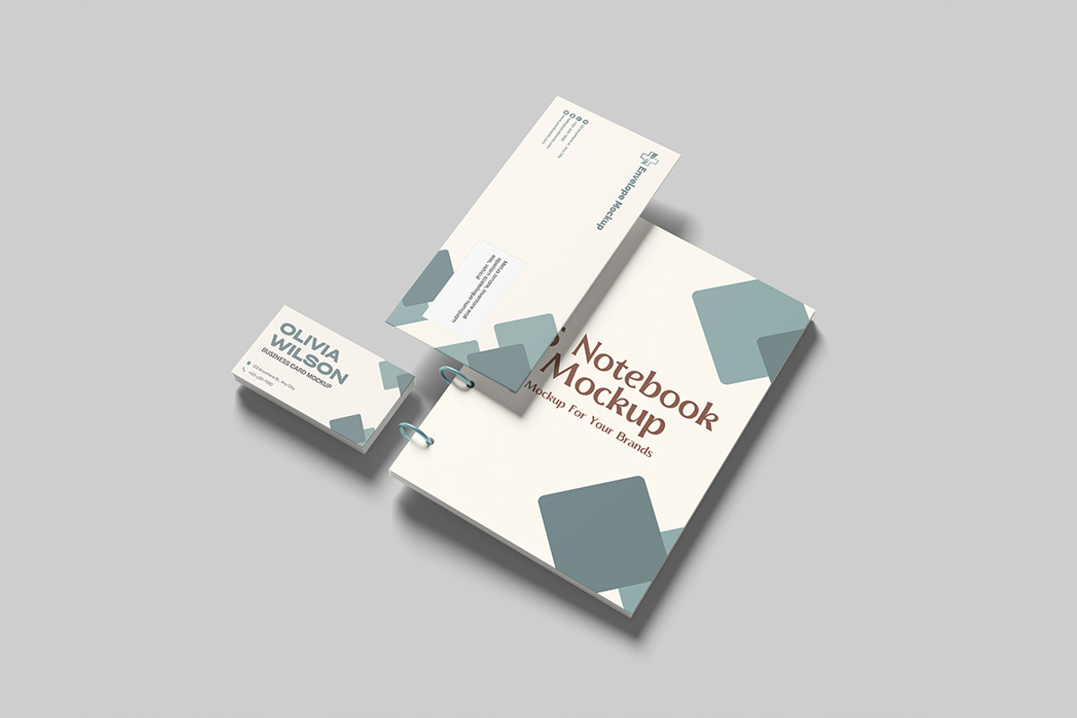Notebook and Stationery Mockup, a Books & Magazine Mockup by ianmikraz (Photo 4 of 5)