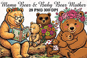 Mama Bear & Baby Bear Mother's Day, an Illustration by RobertsArt (Thumbnail 1 of 5)