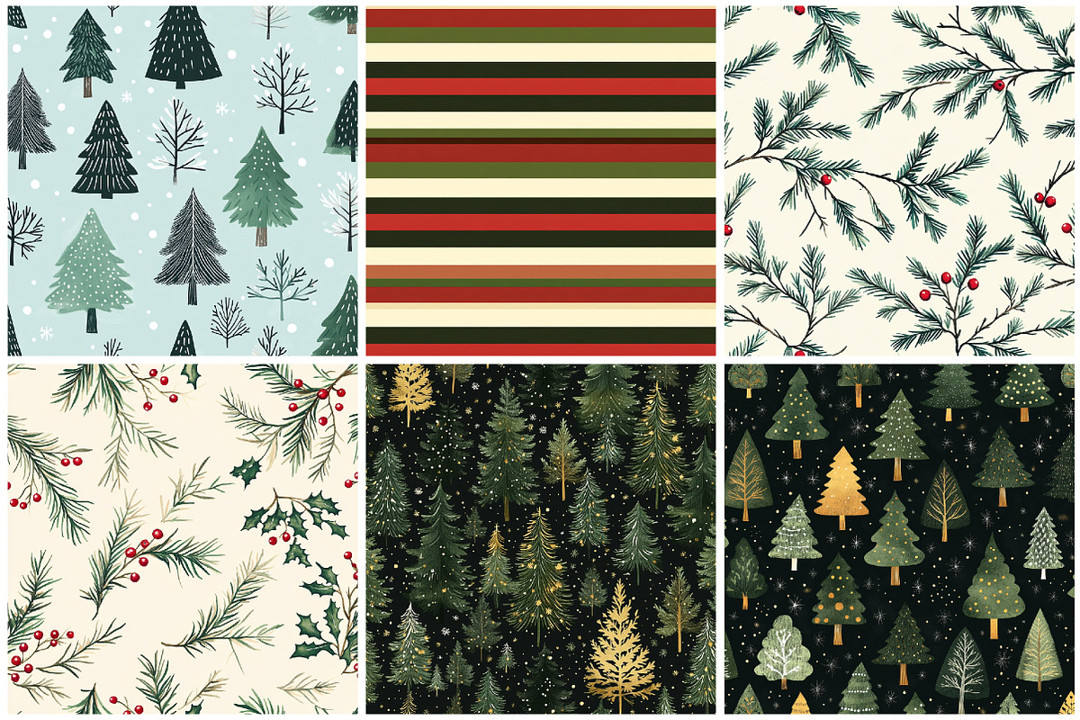 Christmas Digital Paper, Seamless, a Texture Graphic by CitraGraphics (Photo 2 of 8)