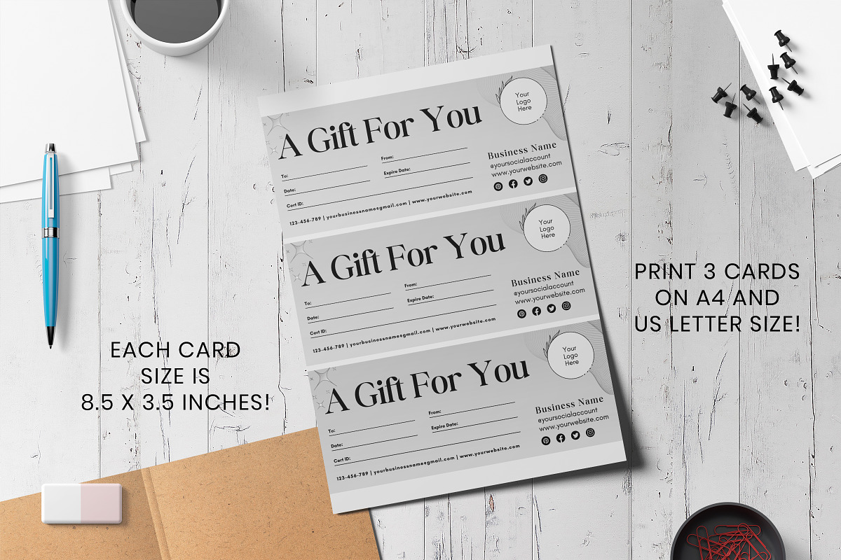 Printable Gift Certificate, a Templates & Theme by Snapybiz (Photo 7 of 13)