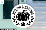 Fall Round Door hanger SVG Bundle, a Graphic by Designer302 (Thumbnail 4 of 23)