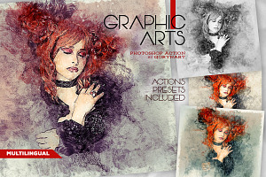 Graphic Arts Photoshop Action, an Action Add-On by GorynArt