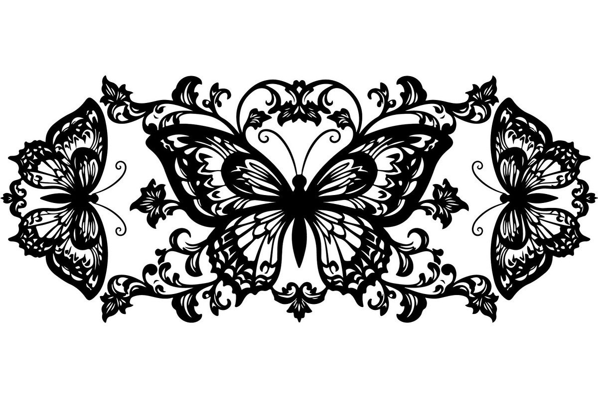 Decorative Floral Panel Vector Set, a Decorative Illustration by Designer_Momina (Photo 16 of 20)