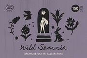 Dreamlike Folk Art Illustrations, an Object Illustration by happpydesign (Thumbnail 1 of 15)