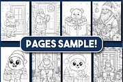 Kawaii Christmas Coloring Book, an Animal Illustration by Design Home (Thumbnail 3 of 3)