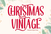 Christmas Vintage | Script Font, a Script Font by Scratchones (Thumbnail 1 of 9)