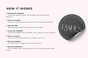 Luxury Lash Tech Logo Template Kit, a Branding & Logo Template by Studio Eburnean (Thumbnail 4 of 4)