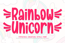 Rainbow Unicorn | Script Font
