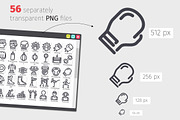 Fighting Line Icons Set, an Outline Icon by Voysla's Shop (Thumbnail 3 of 4)
