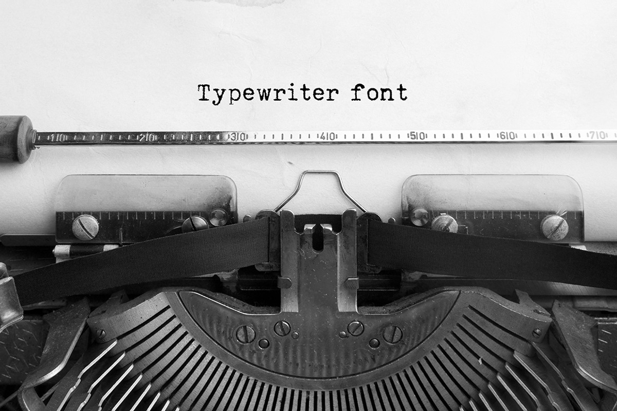 Typewriter font, a Sans Serif Font by vetre.antanaviciute (Photo 2 of 4)