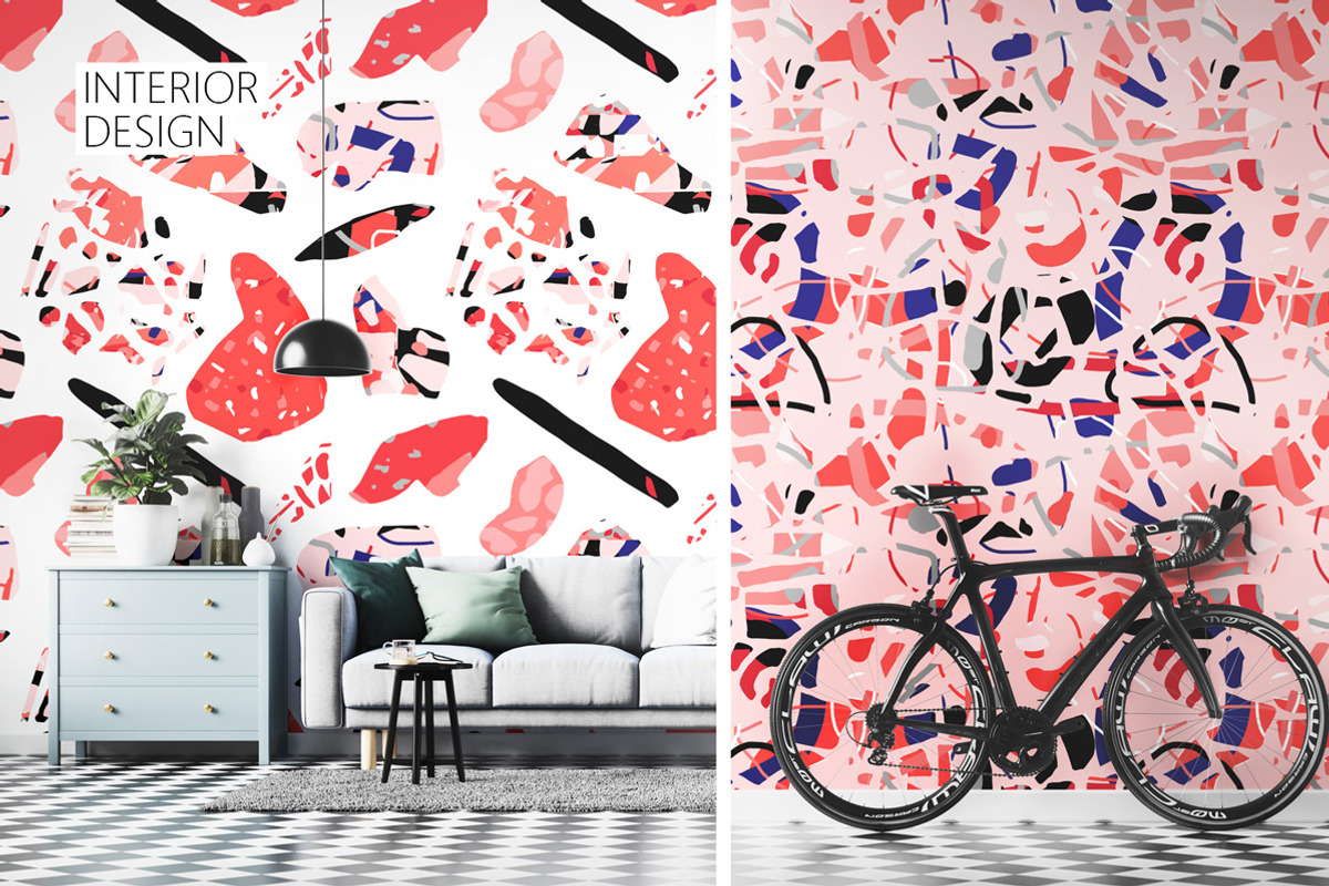 Modern Terrazzo. Abstract patterns, a Pattern Graphic by Julie&Taily (Photo 10 of 14)