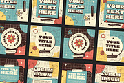 Social Media Retro Set Template, a Templates & Theme by studiogstock (Thumbnail 2 of 3)