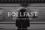 Rollfast Font, a Serif Font by Aksara Typefoundry (Thumbnail 1 of 5)
