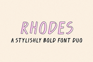 Rhodes | A Stylishly Bold Font Duo