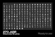 270 Watercolor Brushes for Photoshop, a Brush Add-On by INTENTFX (Thumbnail 2 of 9)