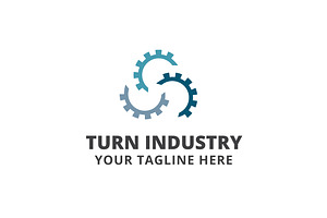 Turn Industry Logo Template