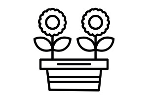 Gardening Line Icon, an Icon by Pexelpy