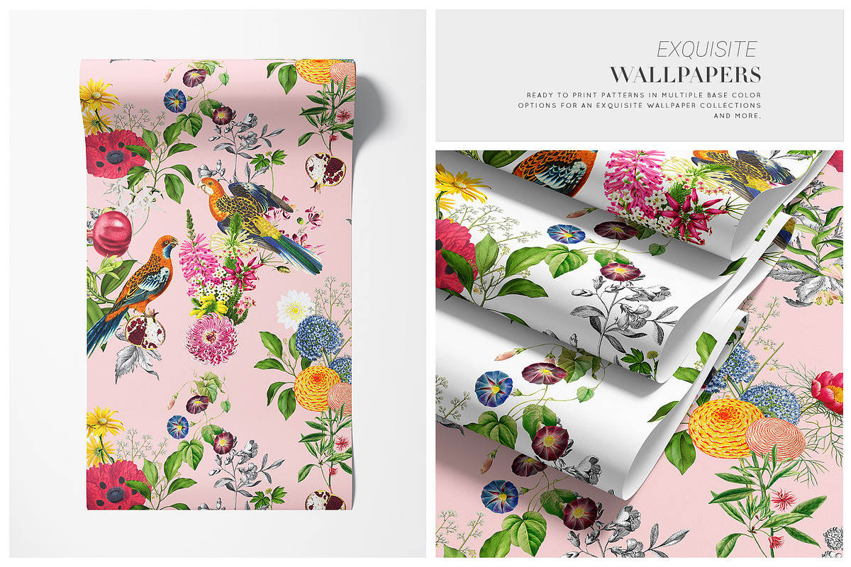 Paradise Florals Prints & Motifs, a Pattern Graphic by TSTUDIO (Photo 13 of 13)