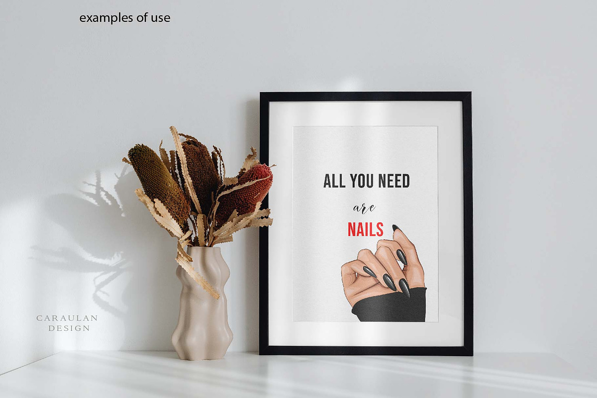 Nail Art,story HIGHLIGHTS + elements, an Illustration by Serghei Caraulan (Photo 5 of 7)