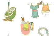 Household Chores- Clipart & Planner, a Decorative Illustration by Paper Doll Pets (Thumbnail 5 of 6)
