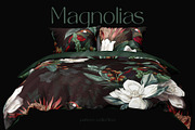Seamless patterns Song of Magnolia, a Pattern Graphic by Yana Dobrik (Thumbnail 8 of 13)