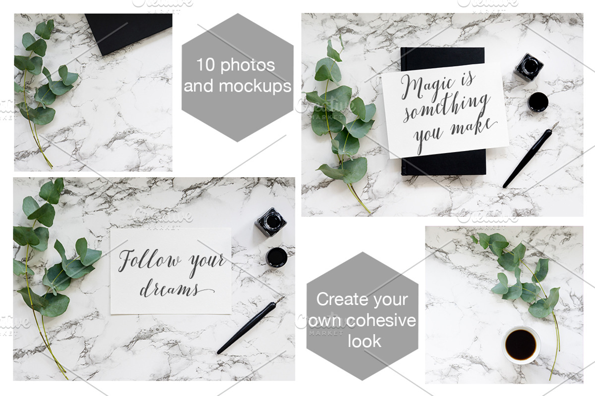 Bundle of 10 styled stock photos, a Product Mockup by Bang Bang Bureau (Photo 3 of 5)
