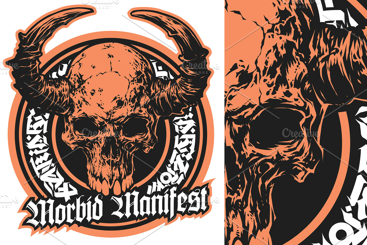 Horned Skulls, a Decorative Illustration by daver2002ua (Photo 2 of 3)