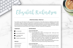 Resume Template - Elizabeth