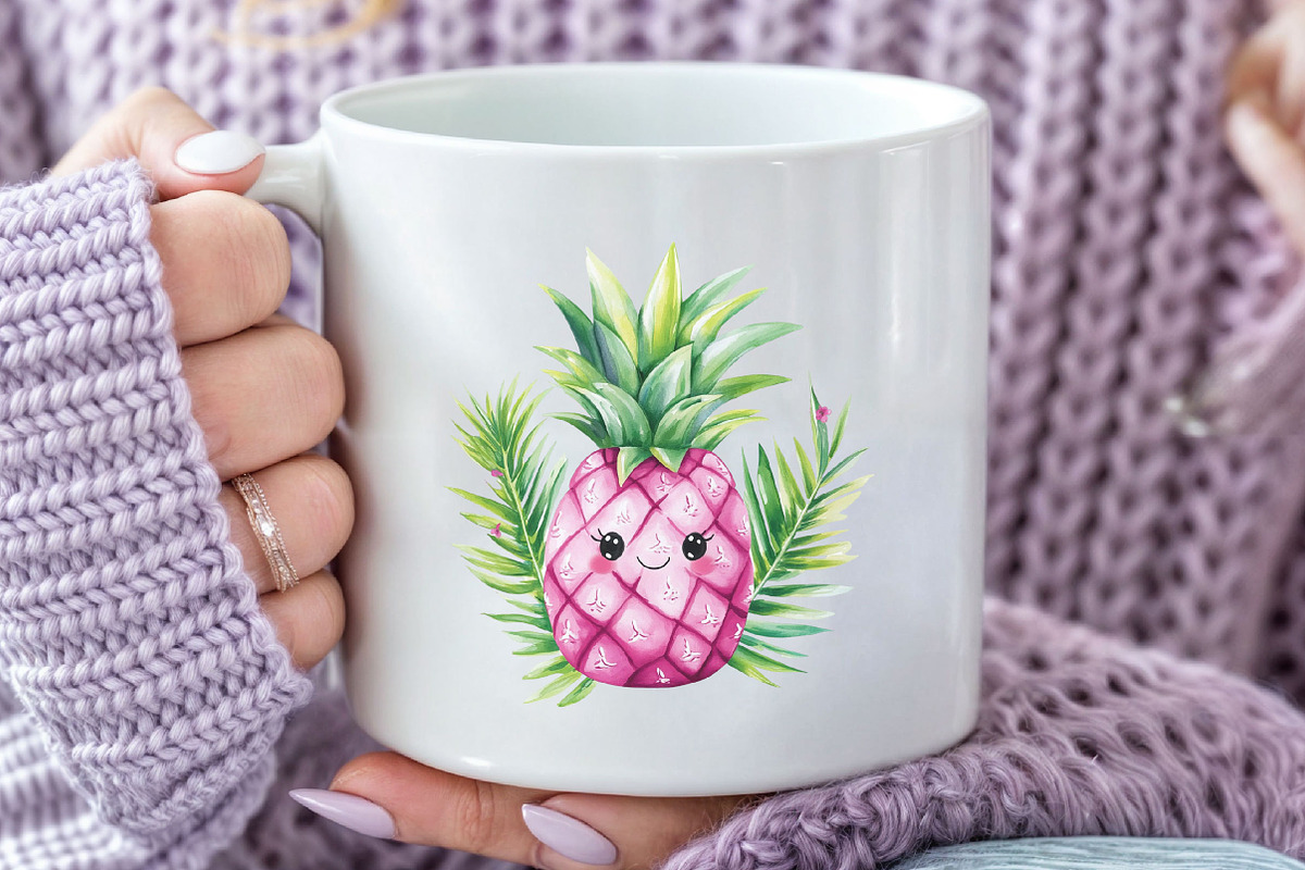 Pink Summer Sublimation Clipart, an Illustration by Craft Nest (Photo 5 of 6)