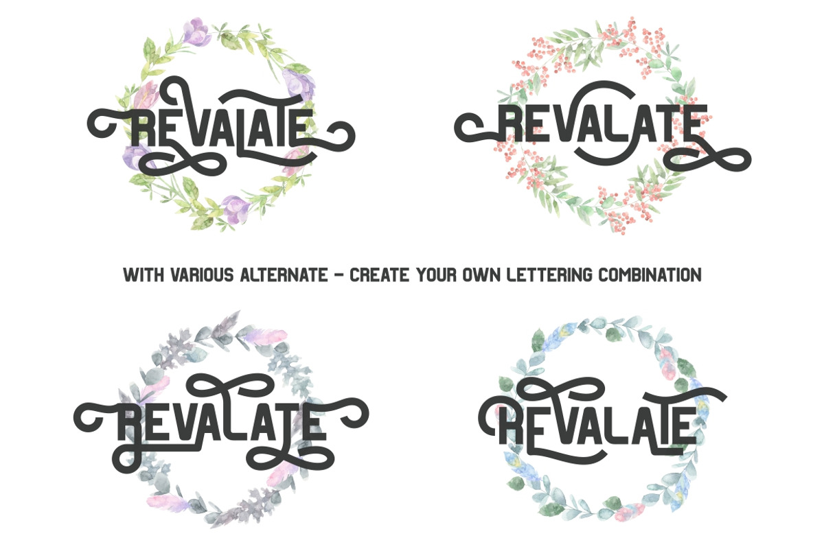 Revalate - Stylistic Sans Serif, a Sans Serif Font by PutraCetol Studio (Photo 2 of 8)