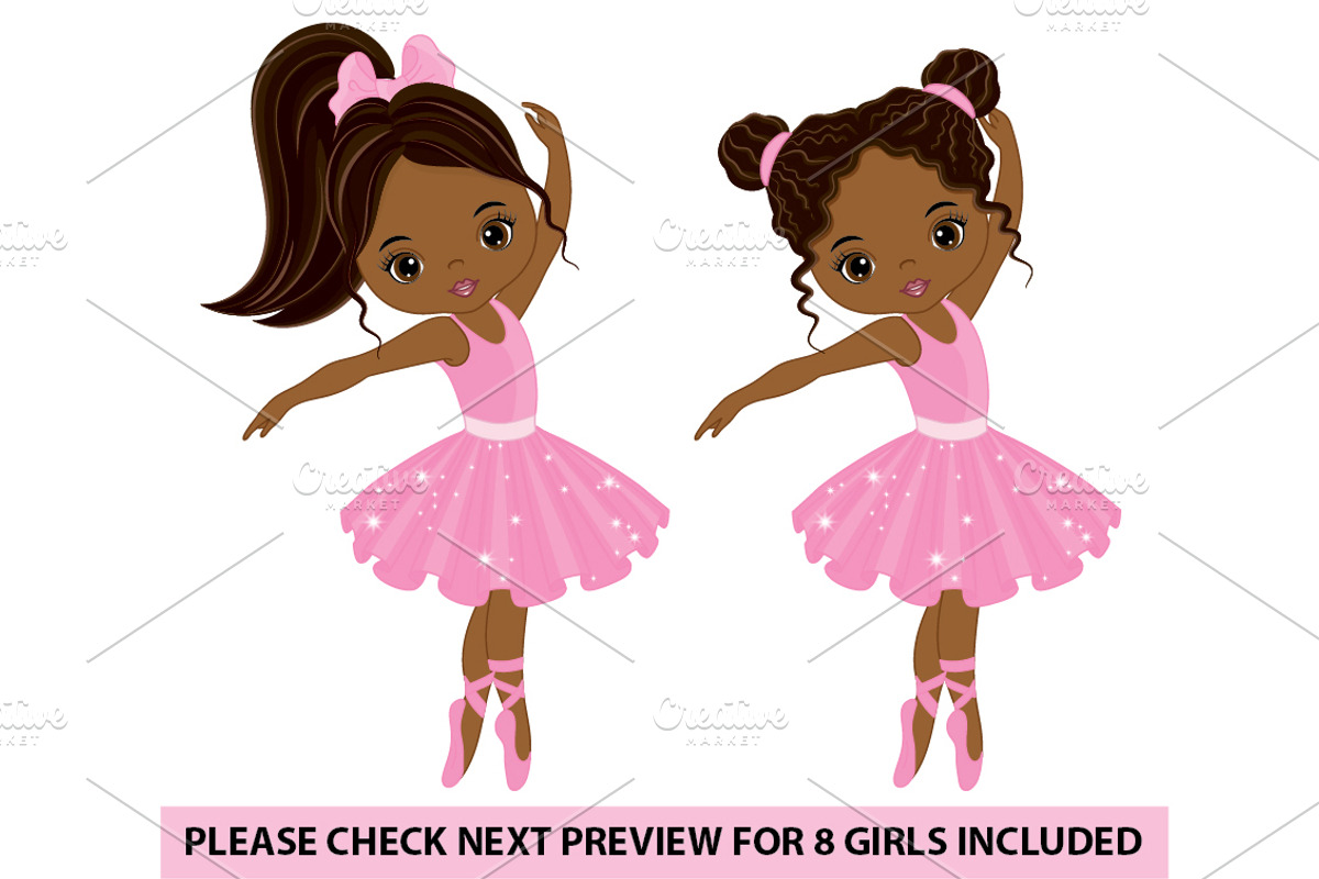 Vector Ballerina Girl Clipart, an Illustration by TheCreativeMill (Photo 6 of 6)