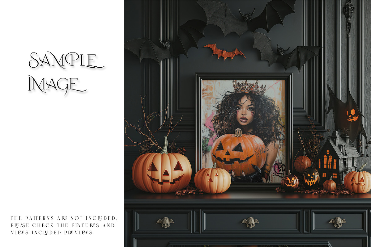 Halloween Spooky Frames Collection 2, a Household Mockup by mock-ups (Photo 23 of 23)