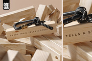 Wooden Keychain with Rope Mockup, an Advertising Mockup by SD Mockup (Thumbnail 2 of 4)