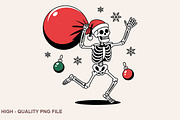 Christmas Skeleton Sublimation PNG, a Graphic by crative8112 (Thumbnail 7 of 10)