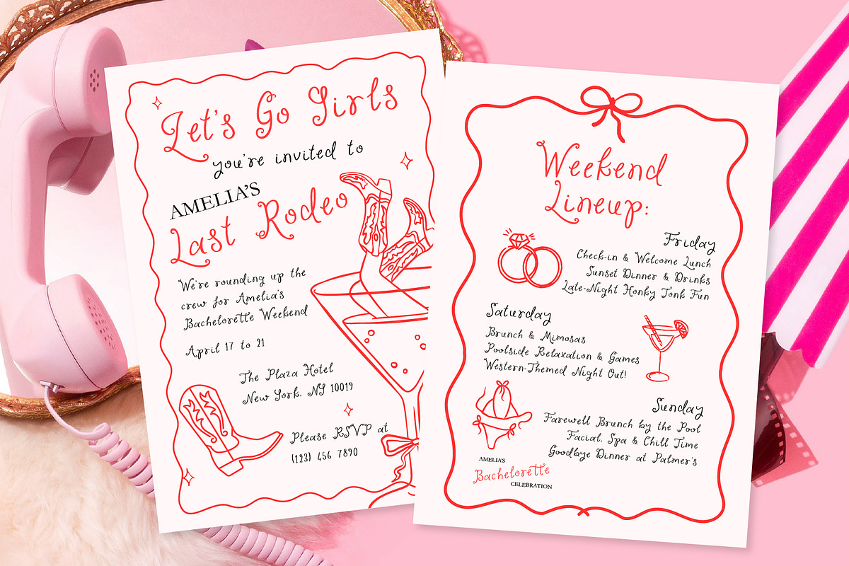The Strawberry Collective Sweet Font, a Handwritten Font by Kaya Fonts (Photo 23 of 33)