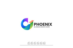 Logo Phoenix Gradient Colorful Style, a Branding & Logo Template by ARIF22GANTENG