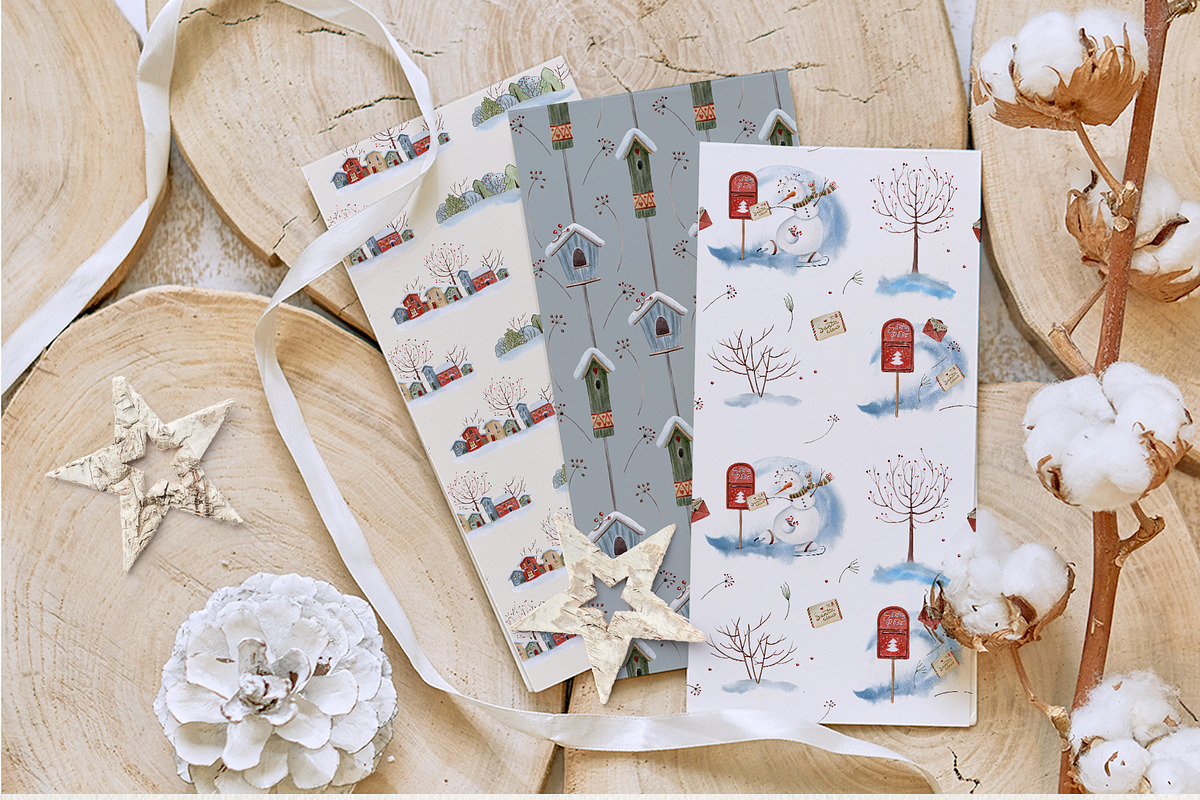 SNOWMANIA Watercolor set, an Illustration by Lemaris (Photo 5 of 6)