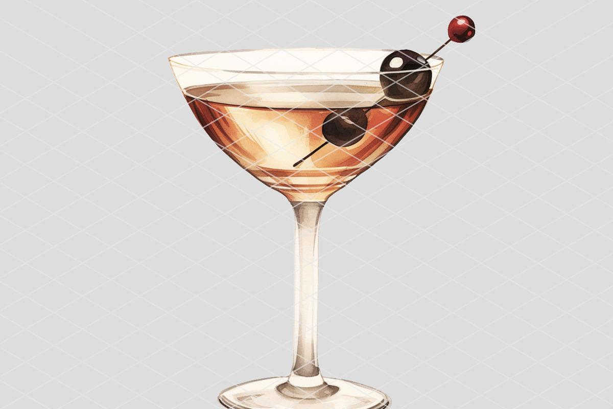 Classic Manhattan Coupe Cocktail, an Illustration by 1801Prints (Photo 4 of 4)