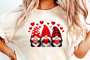 Faux Yarn Valentine’s Day Gnome PNG, an Illustration by DreamCafeArt (Thumbnail 3 of 8)