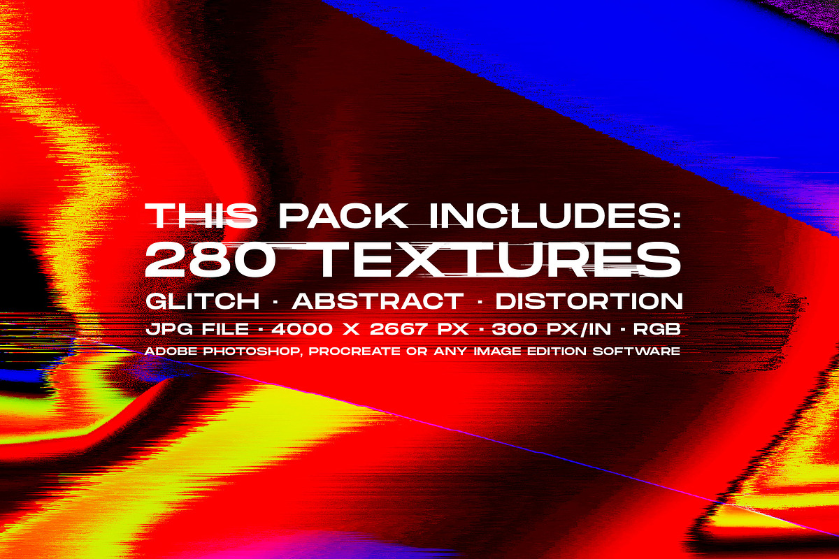 280 Glitch Distortion textures