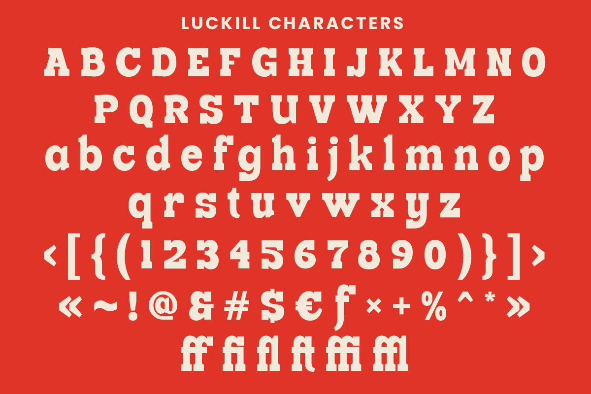 Luckill Serif Font - Elegant Western, a Slab Serif Font by roomspace creative lab (Photo 13 of 13)