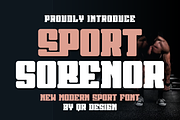 Sport Sobenor, a Sans Serif Font by QR Design Studio (Thumbnail 1 of 7)