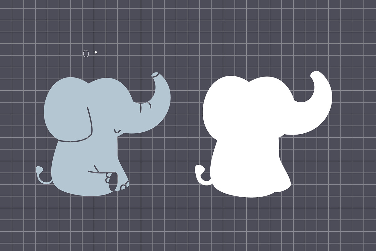 Baby elephant clip art, an Animal Illustration by Elena Nesterova (Photo 3 of 6)