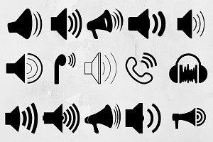 Sound Silhouette SVG, a Technology Illustration by newminddesign