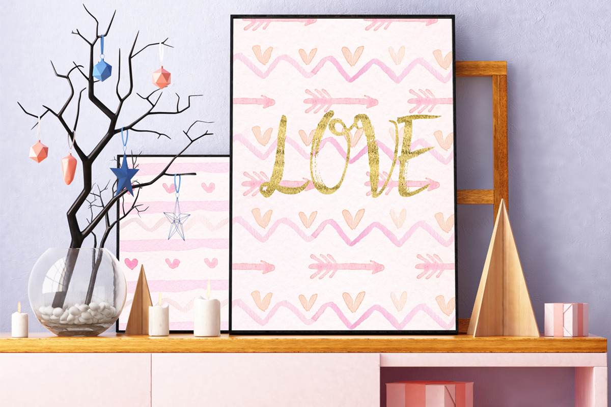 Love digital  watercolor paper, a Decorative Illustration by LABFcreations (Photo 4 of 4)
