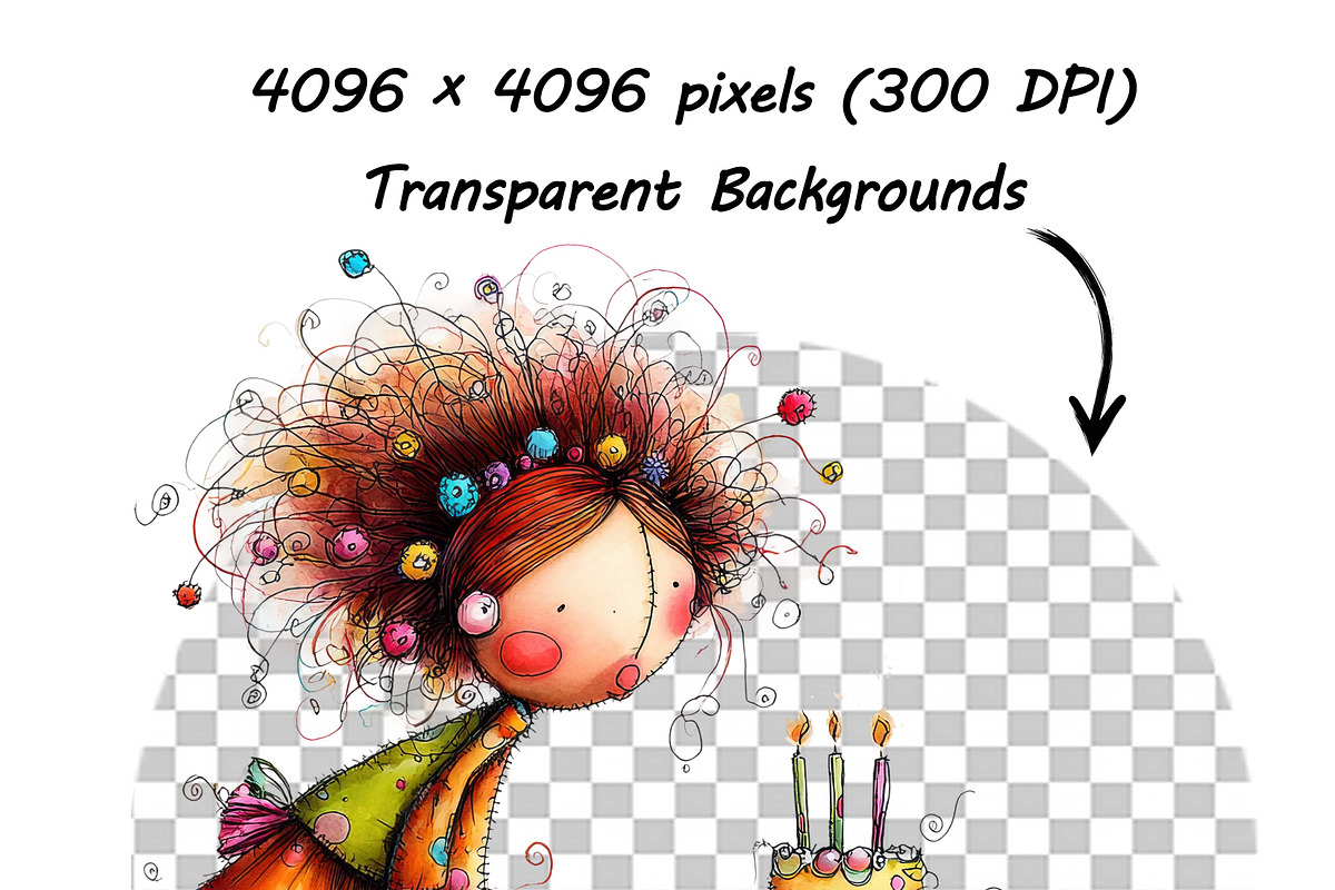 Watercolor Quirky Fairy Clipart Set, a Graphic by one-touch (Photo 12 of 14)