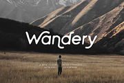 Wandery Modern x Vintage Typeface, a Sans Serif Font by Wandery Supply (Thumbnail 1 of 14)