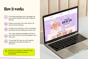 Purple Wix Store Template Bundle