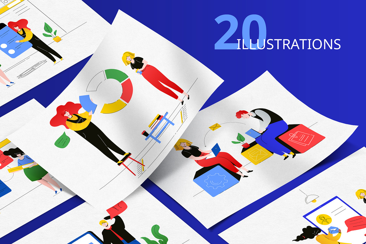 Business & Workflow Illustration Kit, an UI Kit Template by Boyko Pictures (Photo 3 of 16)