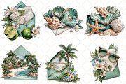 Whimsical Summer Envelope Clipart, an Illustration by Black Bird Studio (Thumbnail 4 of 5)